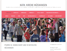 Tablet Screenshot of pfarrei-mueswangen.ch